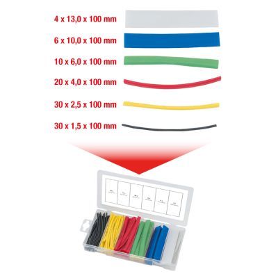 Assortment, heat shrink tube KS TOOLS 970.0540