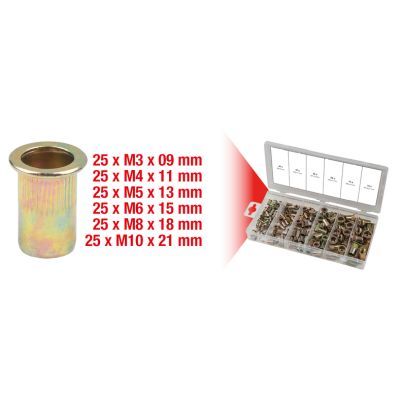 KS TOOLS 970.0610 Assortment, threaded rivets