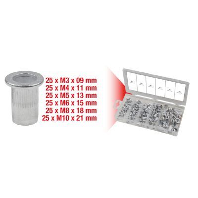 Assortment, threaded rivets KS TOOLS 970.0620