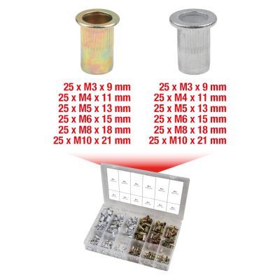 KS TOOLS 970.0630 Assortment, threaded rivets