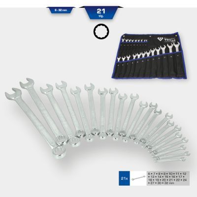 KS TOOLS BT011021 Spanner Set, ring/open ended