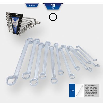 Double Ring Spanner Set KS TOOLS BT012012