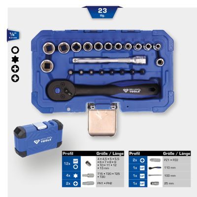 Socket Wrench Set KS TOOLS BT020023
