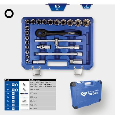 Socket Wrench Set KS TOOLS BT022025