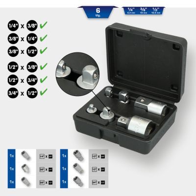 Increasing/Reducing Adapter Set, ratchet KS TOOLS BT024006