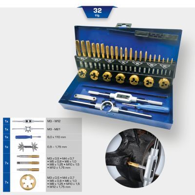 Thread Cutter Set KS TOOLS BT101950