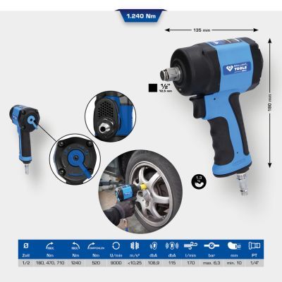 Impact Wrench (compressed air) KS TOOLS BT160400
