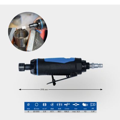 KS TOOLS BT160702 Straight-grip Grinder (compressed air)