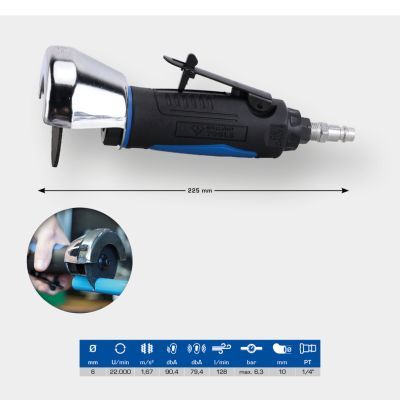 KS TOOLS BT160703 Straight Cutting Grinder (compressed air)
