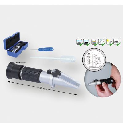 KS TOOLS BT536010 Antifreeze-/Battery Acid Testing Unit (Refractometer)