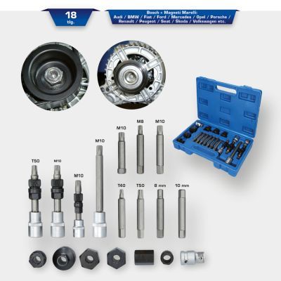Mounting Tool Kit, alternator freewheel clutch KS TOOLS BT571020