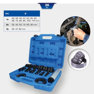 KS TOOLS BT671750 Thrust Piece Set, press in/out tool