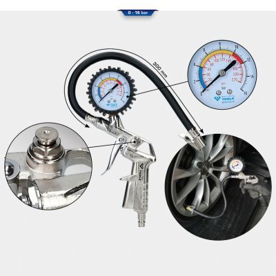 Compressed-air Tyre Pressure Gauge/Inflator KS TOOLS BT691019