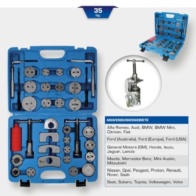 Turn/Reset Tool Set, brake caliper piston KS TOOLS BT701050