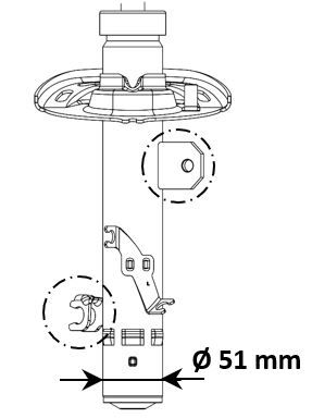Shock Absorber KYB 3338004
