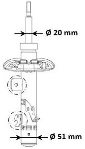 Shock Absorber KYB 3338057