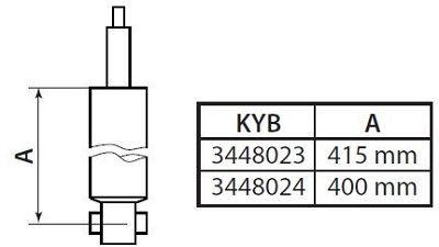 Shock Absorber KYB 3448023