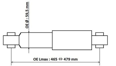 Shock Absorber KYB 3450023