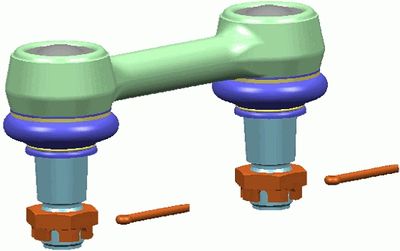 Link/Coupling Rod, stabiliser bar LEMFÖRDER 38702 01
