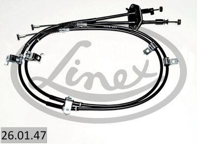 Cable Pull, parking brake LINEX 26.01.47