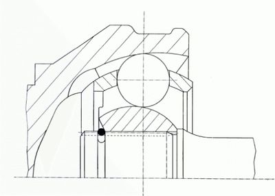Joint, drive shaft LÖBRO 300856