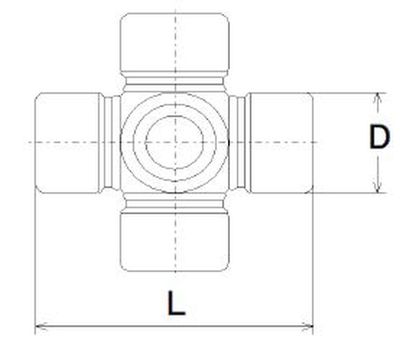 Joint, propshaft LÖBRO U 125