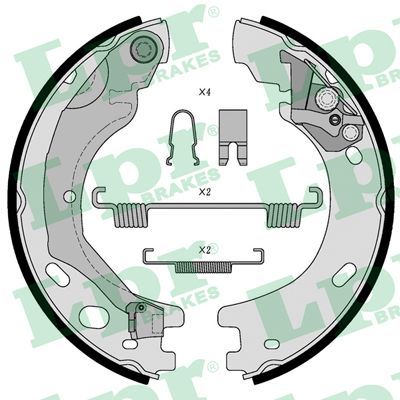 LPR 01030 Brake Shoe Set, parking brake