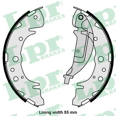 LPR 01061 Brake Shoe Set