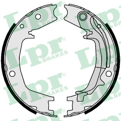 LPR 01062 Brake Shoe Set, parking brake