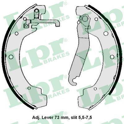 LPR 04570 Brake Shoe Set