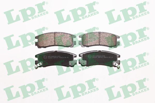 LPR 05P043 Brake Pad Set, disc brake