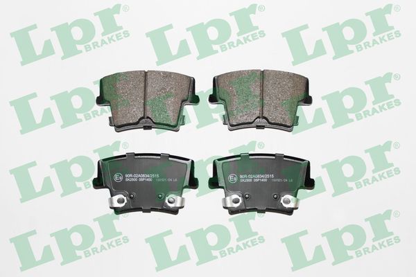 LPR 05P1400 Brake Pad Set, disc brake