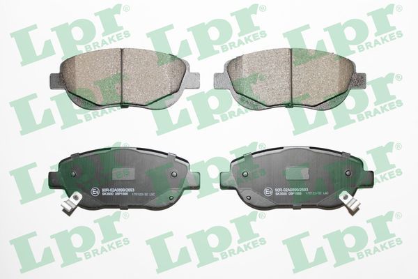 LPR 05P1566 Brake Pad Set, disc brake