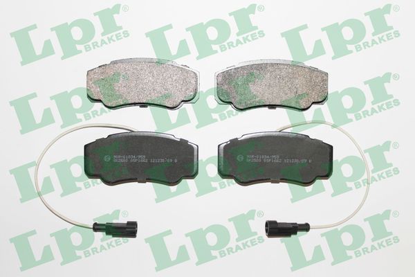LPR 05P1662 Brake Pad Set, disc brake