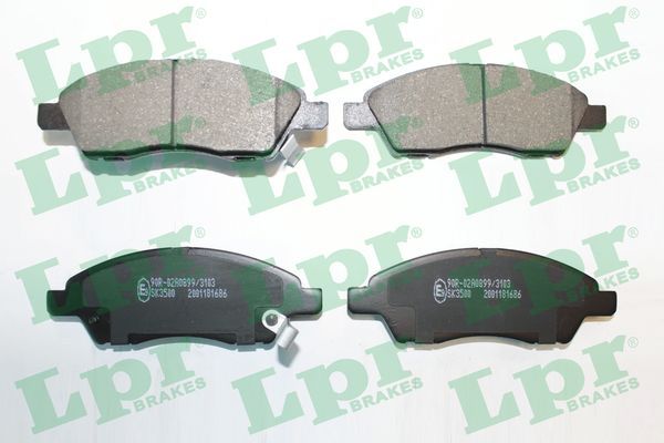 LPR 05P1686 Brake Pad Set, disc brake