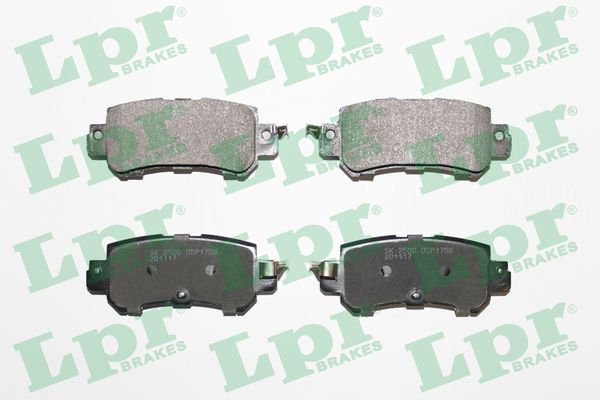 LPR 05P1756 Brake Pad Set, disc brake