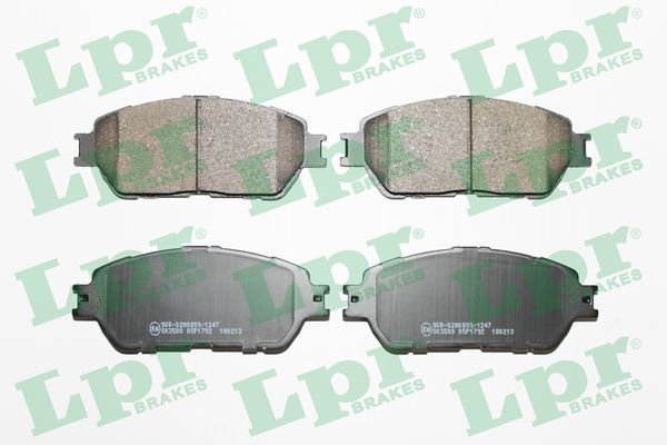 LPR 05P1792 Brake Pad Set, disc brake