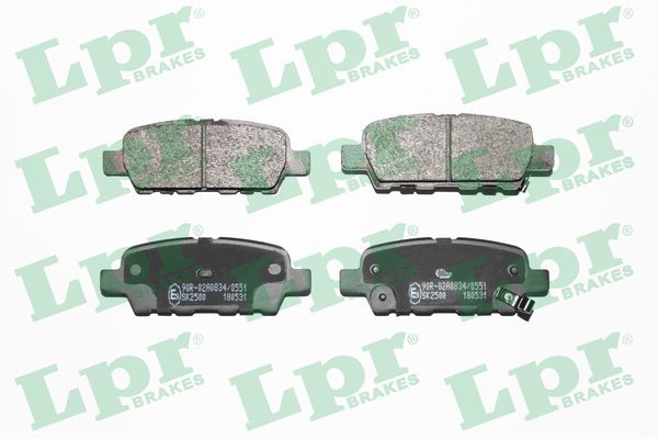 LPR 05P1862 Brake Pad Set, disc brake