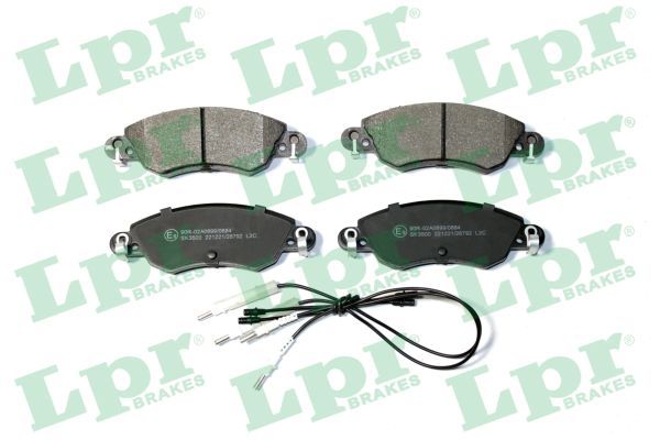 LPR 05P792 Brake Pad Set, disc brake