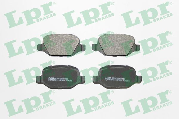 LPR 05P871 Brake Pad Set, disc brake