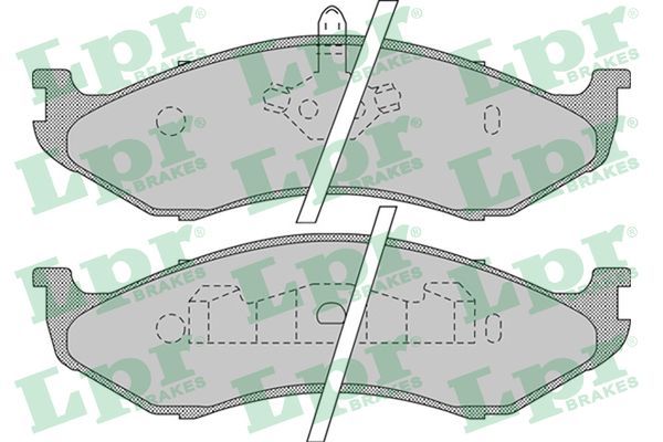 LPR 05P896 Brake Pad Set, disc brake