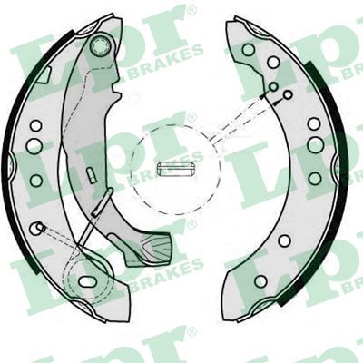 LPR 08150 Brake Shoe Set
