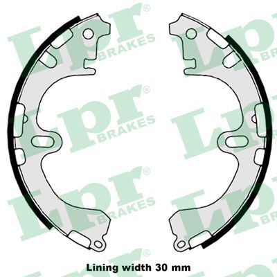 Brake Shoe Set LPR 08800