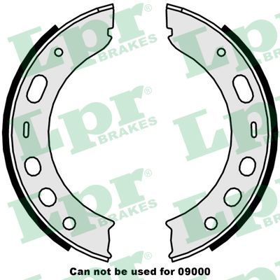 LPR 09510 Brake Shoe Set, parking brake