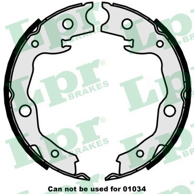 LPR 09870 Brake Shoe Set, parking brake
