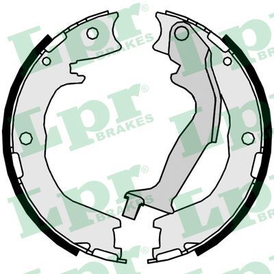 Brake Shoe Set, parking brake LPR 09940