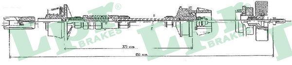 LPR C0017C Cable Pull, clutch control