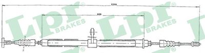 Cable Pull, parking brake LPR C0019B