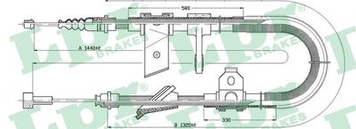 Cable Pull, parking brake LPR C0022B