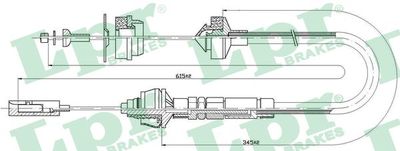 Cable Pull, clutch control LPR C0025C